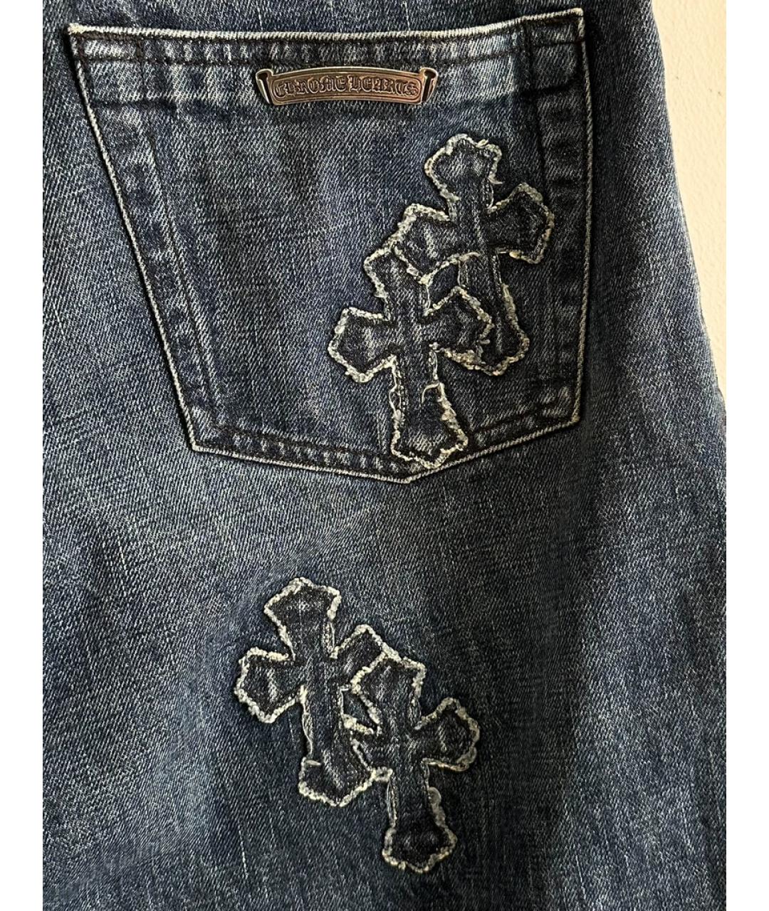 CHROME HEARTS Синие джинсы, фото 2
