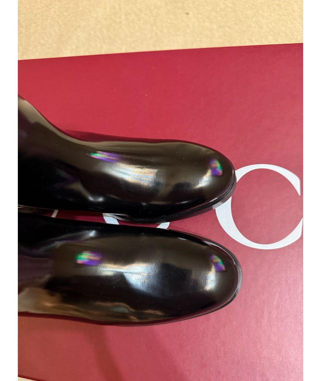 GUCCI Черные кожаные сапоги, фото 3