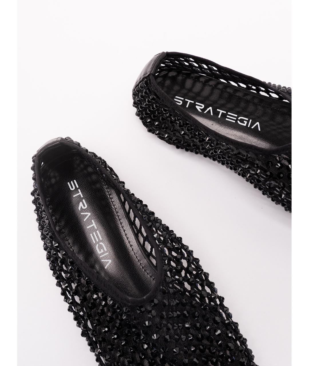 STRATEGIA Черные балетки, фото 5