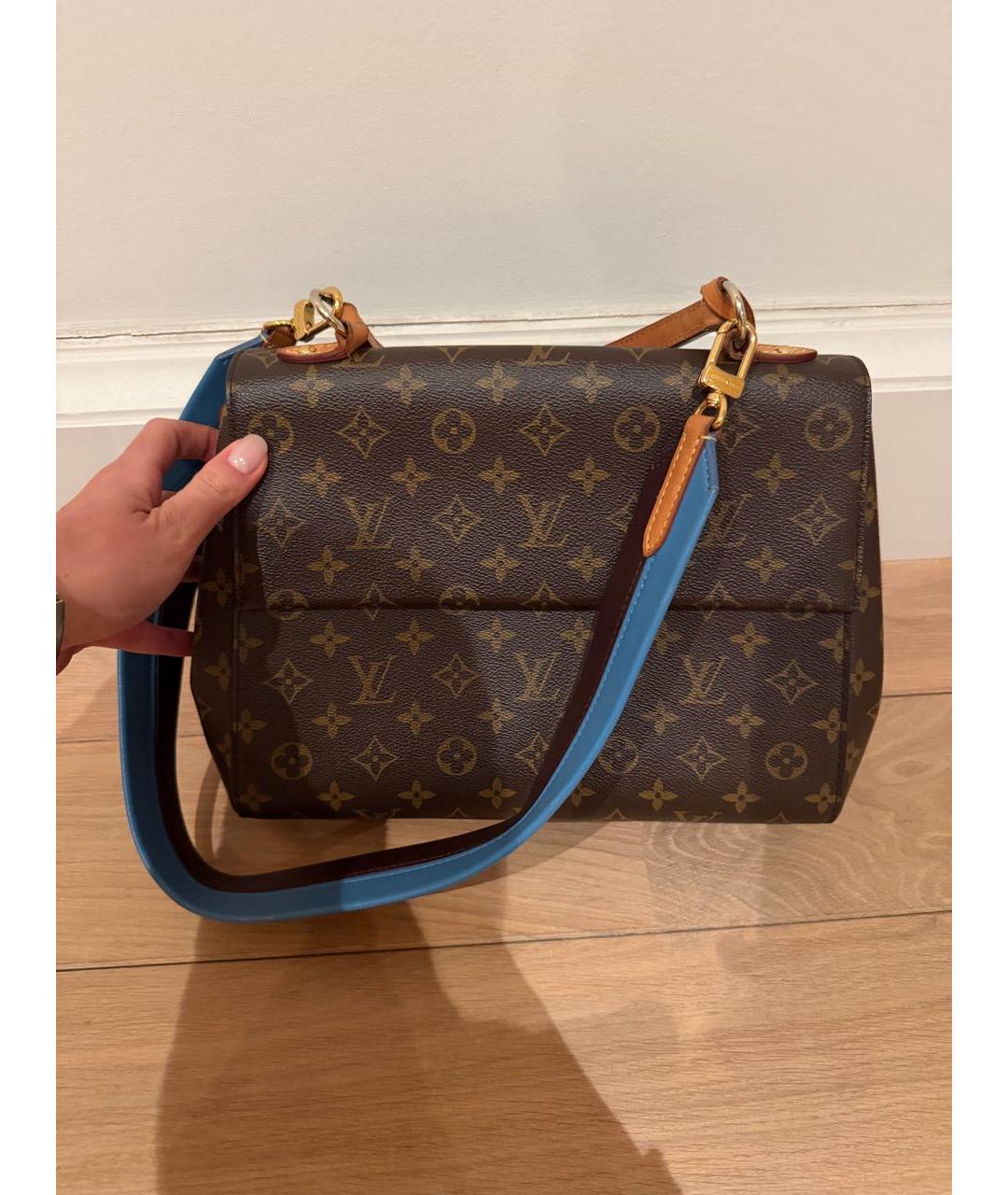 LOUIS VUITTON Коричневая сумка с короткими ручками, фото 5