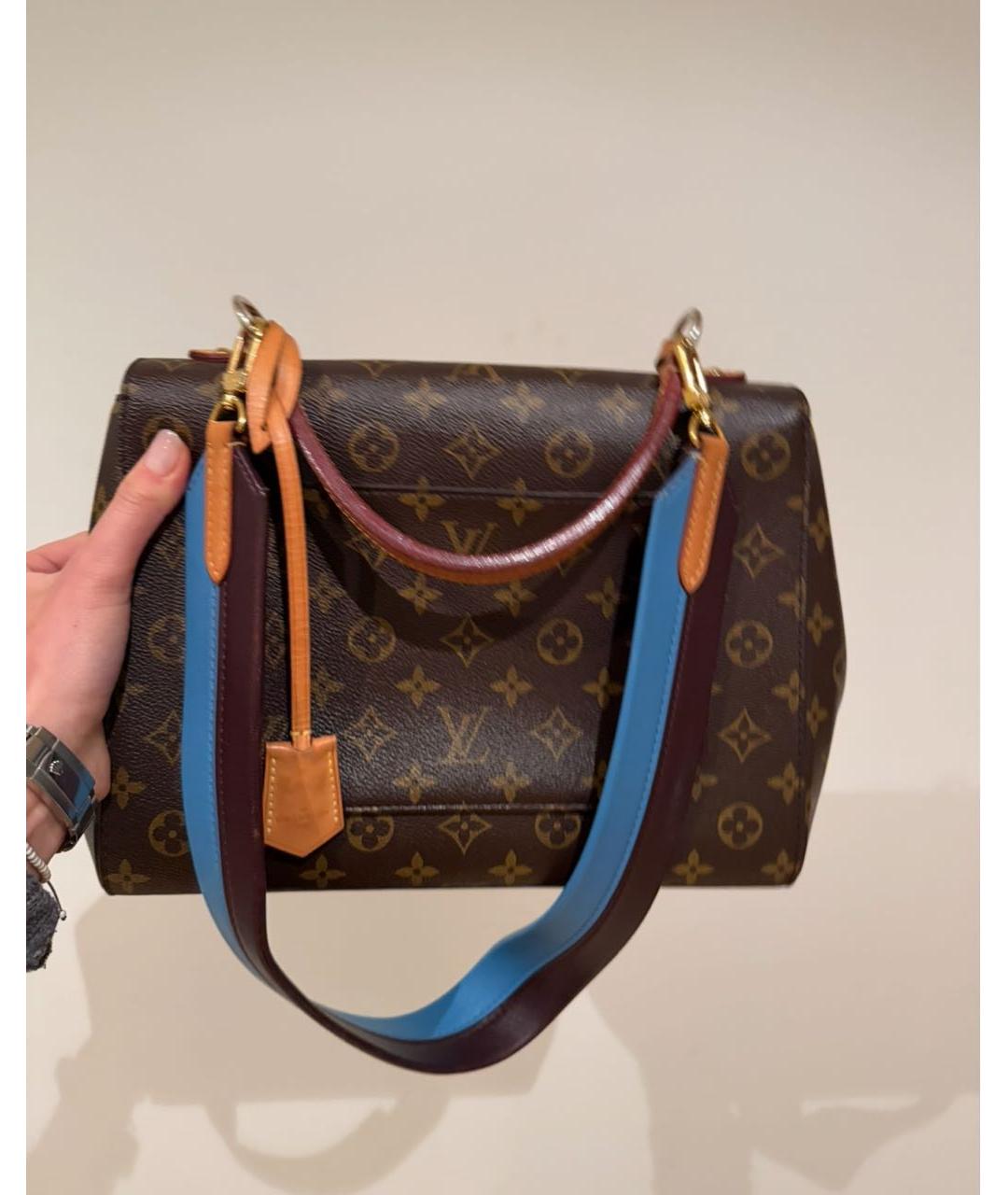 LOUIS VUITTON Коричневая сумка с короткими ручками, фото 3
