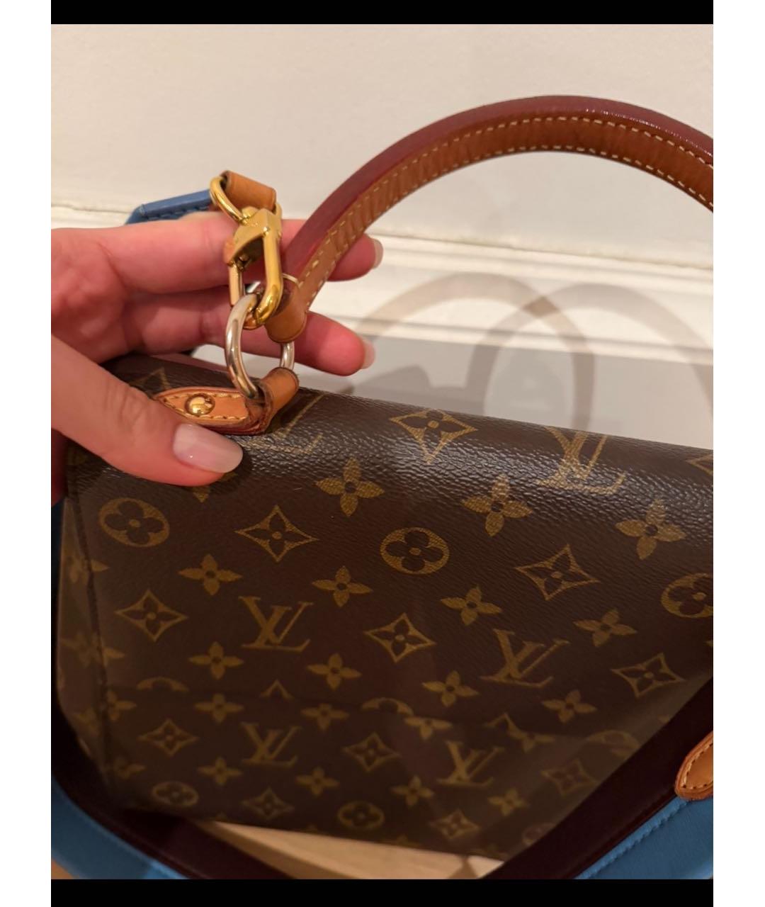 LOUIS VUITTON Коричневая сумка с короткими ручками, фото 2