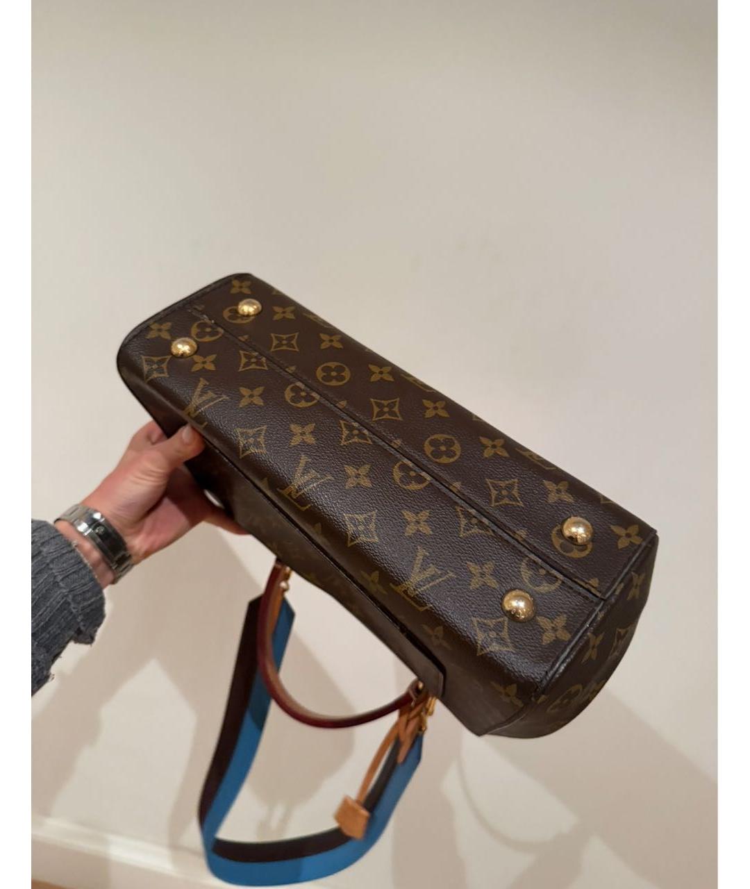 LOUIS VUITTON Коричневая сумка с короткими ручками, фото 4
