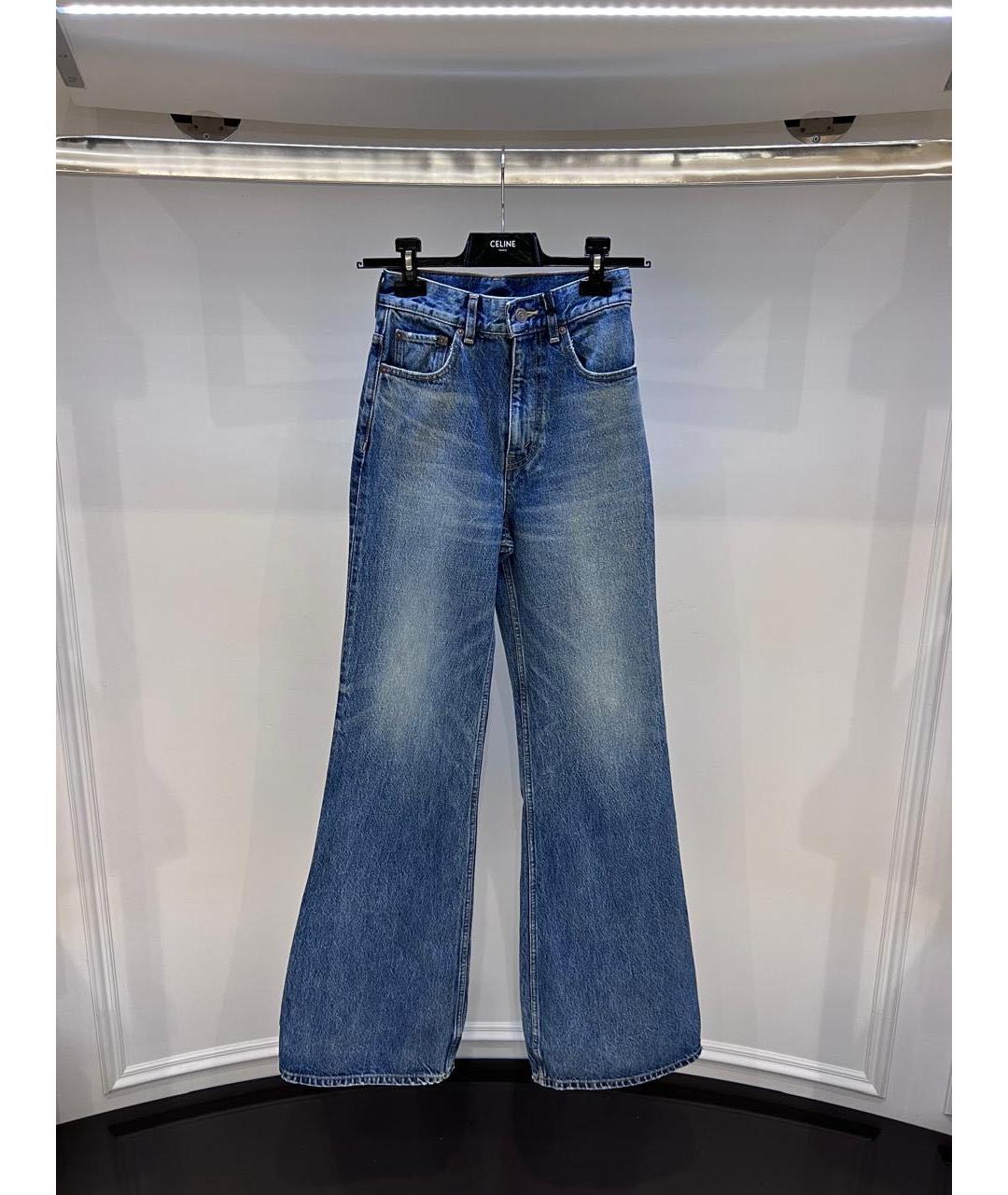 CELINE Синие джинсы клеш, фото 3