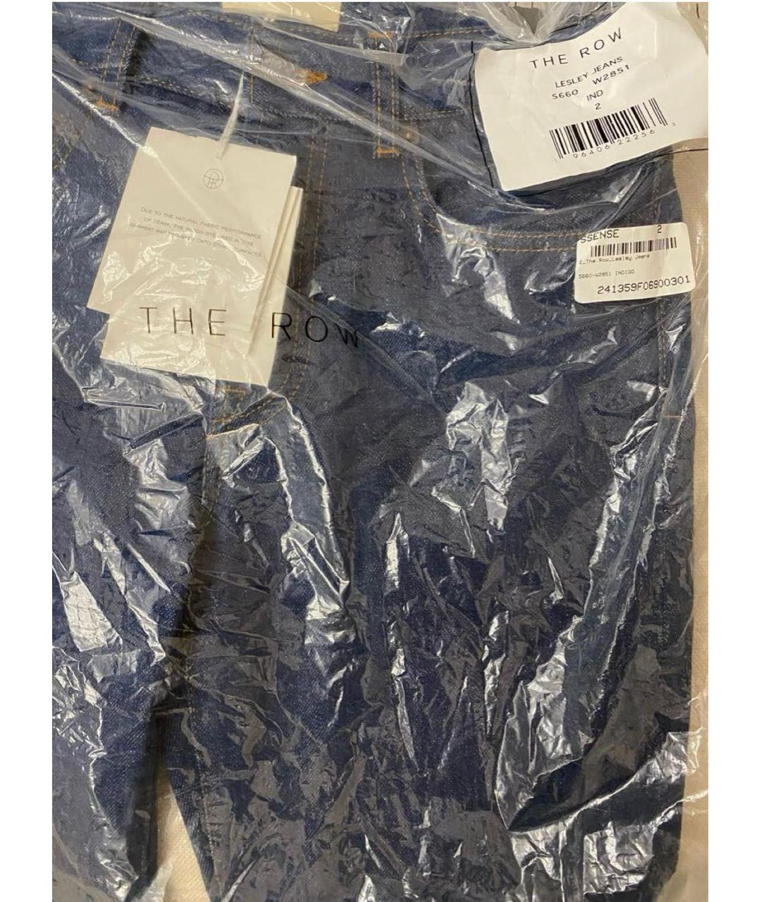 THE ROW Синие хлопковые прямые джинсы, фото 6