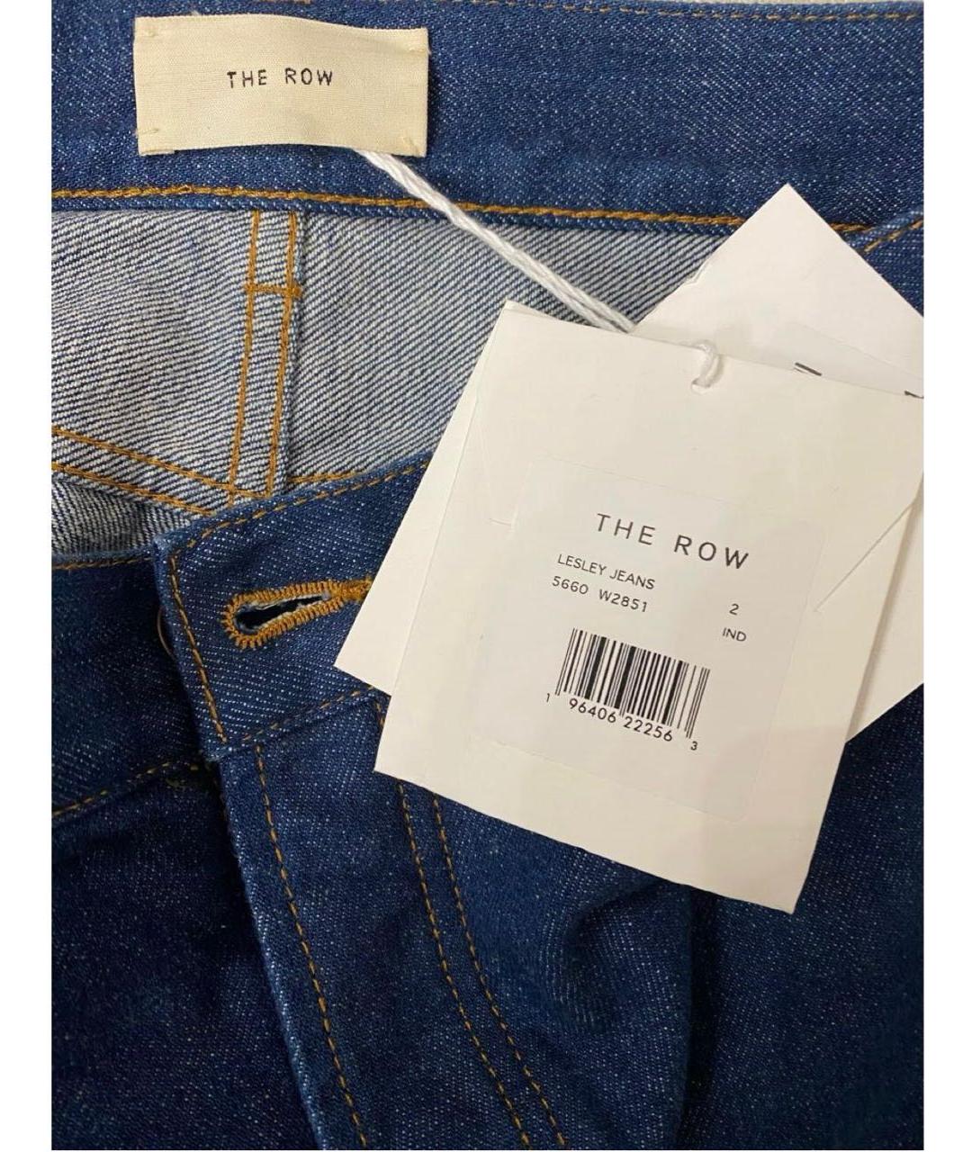 THE ROW Синие хлопковые прямые джинсы, фото 3