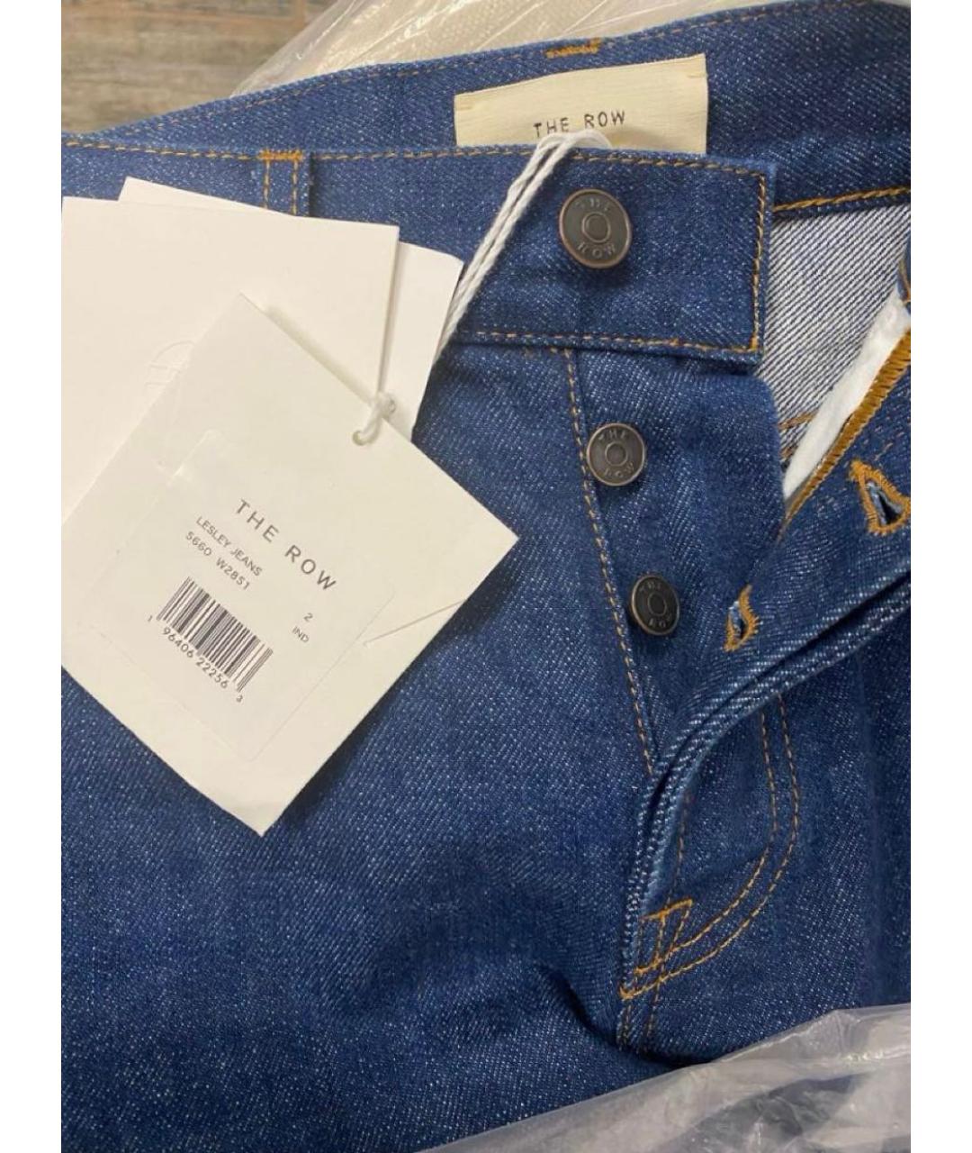 THE ROW Синие хлопковые прямые джинсы, фото 4