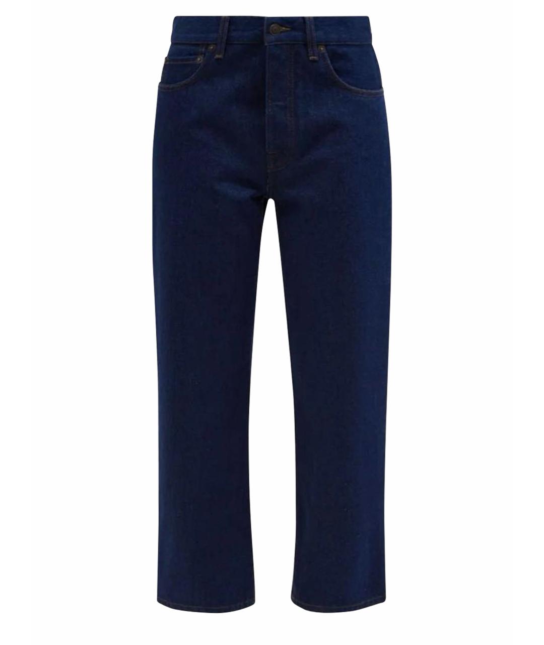 THE ROW Синие хлопковые прямые джинсы, фото 1