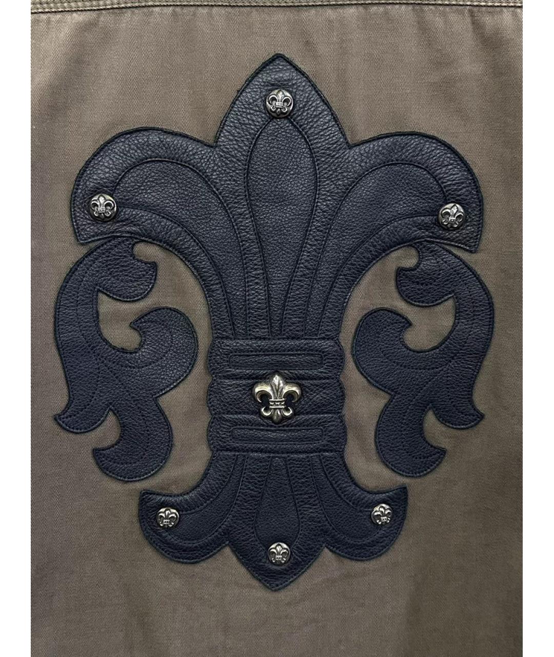 CHROME HEARTS Коричневая кэжуал рубашка, фото 2