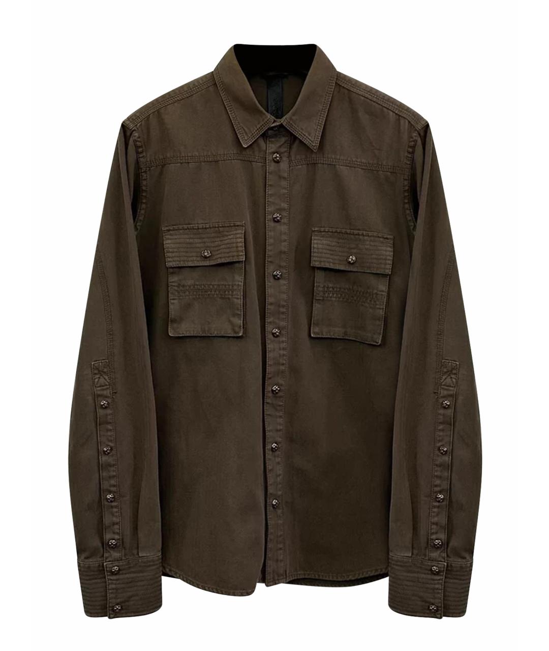 CHROME HEARTS Коричневая кэжуал рубашка, фото 1