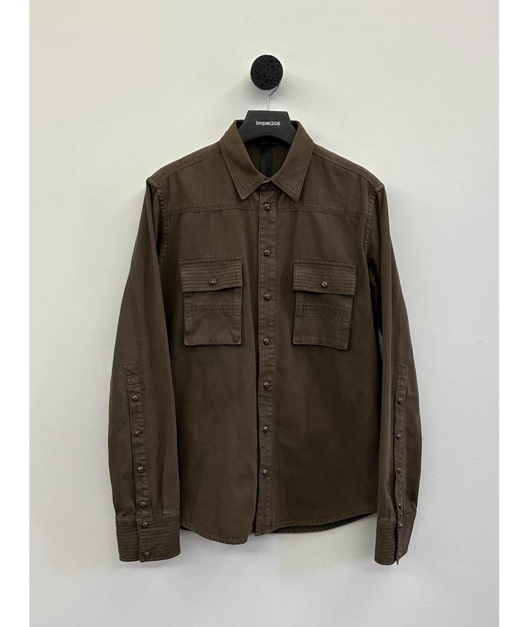 CHROME HEARTS Коричневая кэжуал рубашка, фото 3