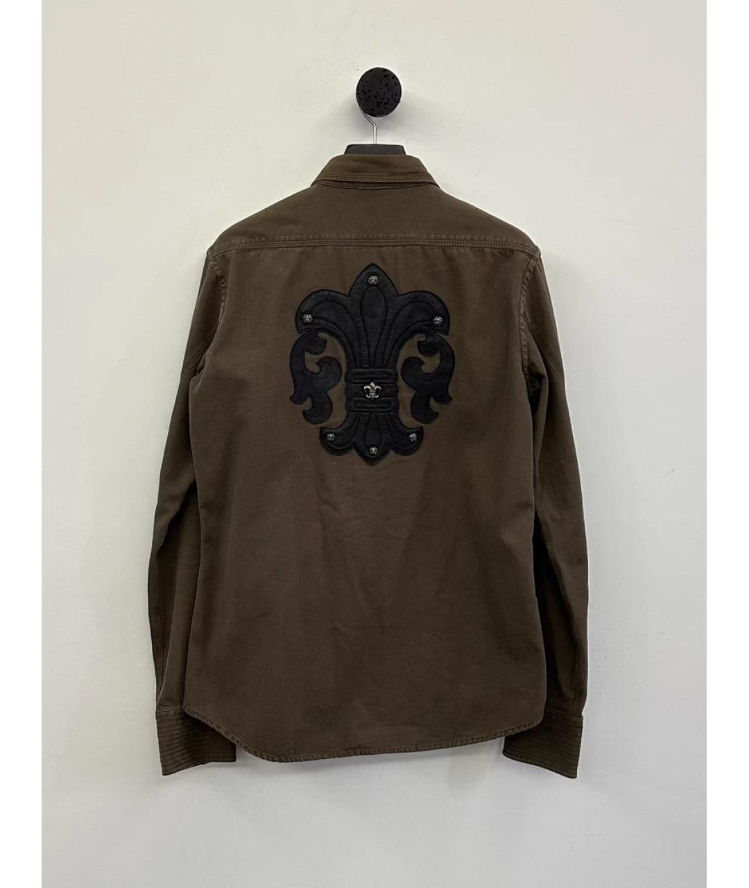 CHROME HEARTS Коричневая кэжуал рубашка, фото 4