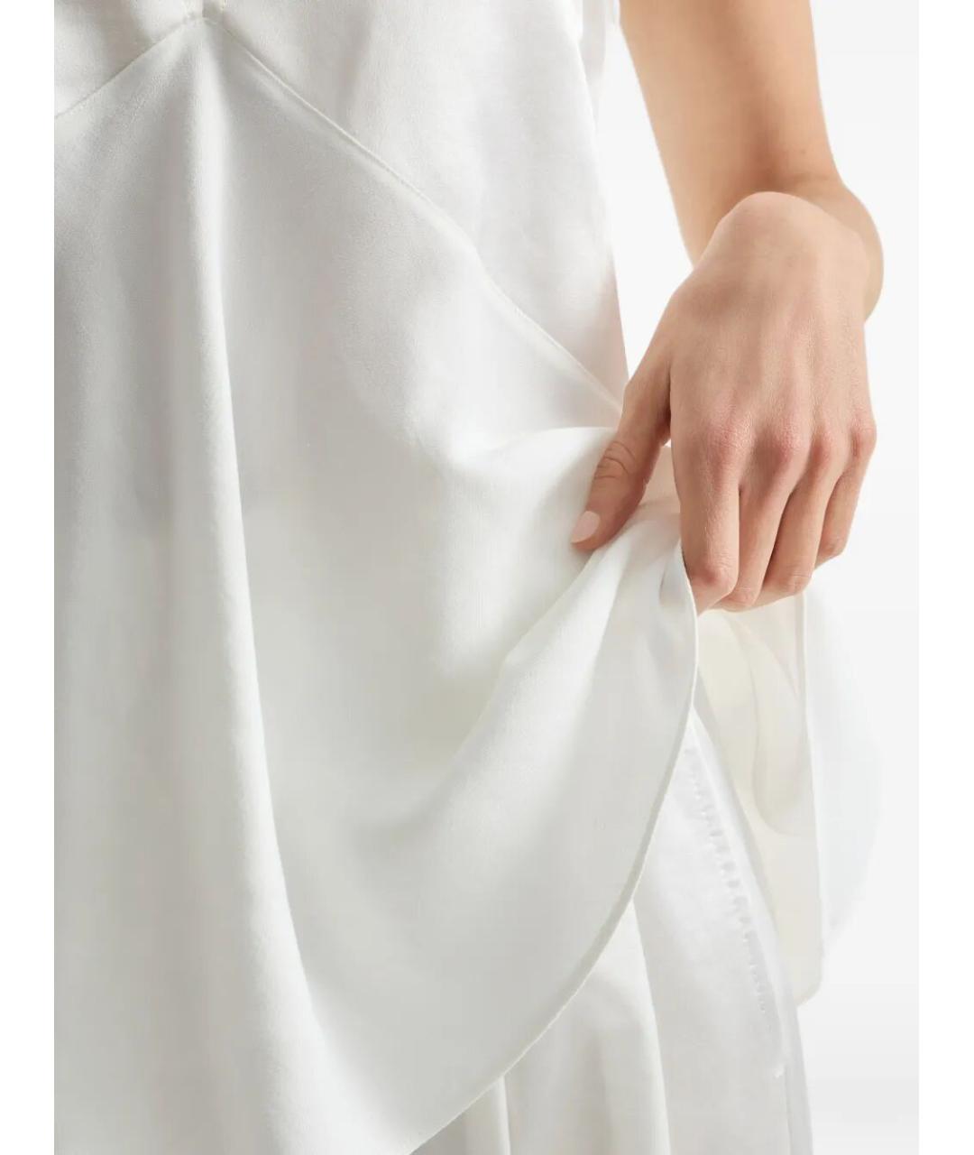 BRUNELLO CUCINELLI Белая хлопковая блузы, фото 6