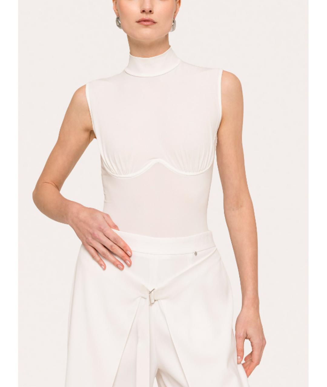 NISSA Белое полиэстеровое боди, фото 5