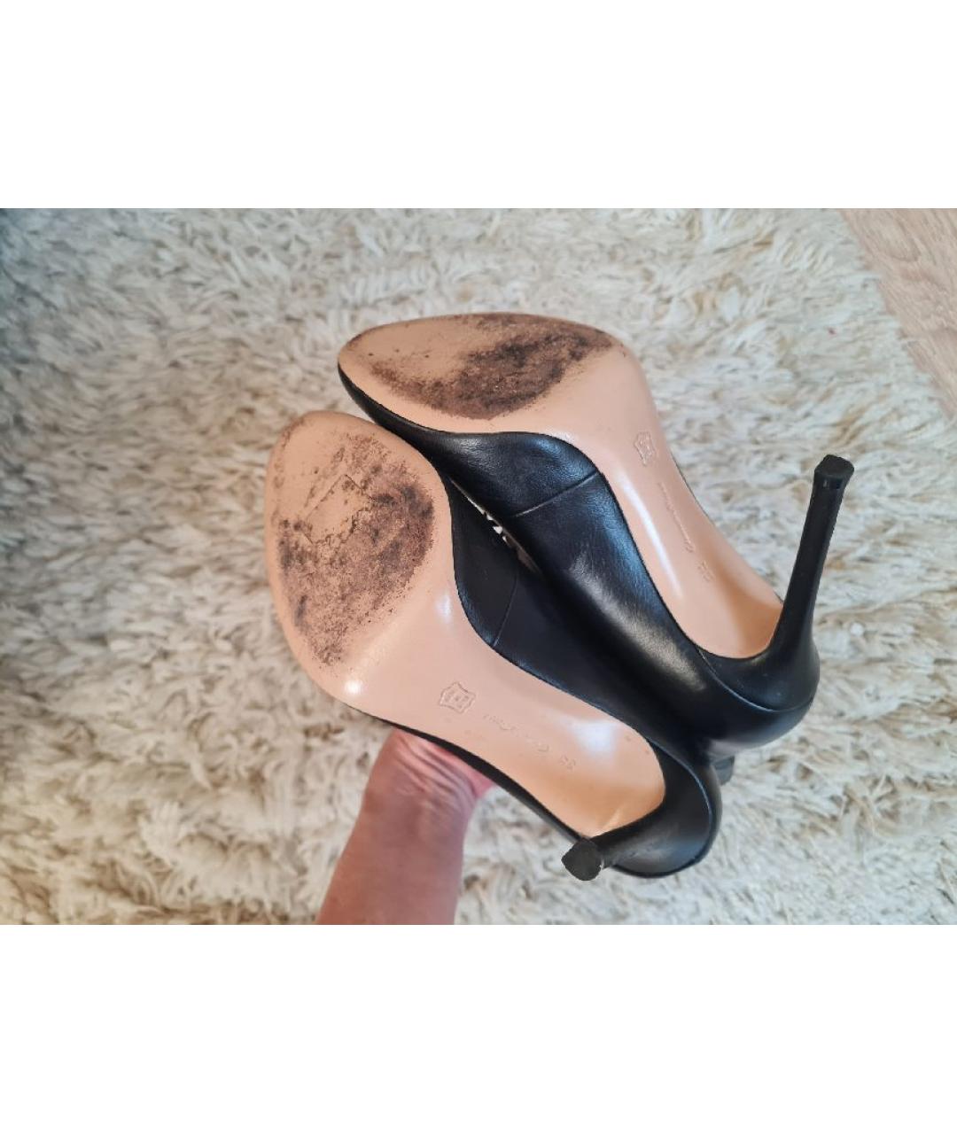 GIANVITO ROSSI Черные кожаные ботильоны, фото 7