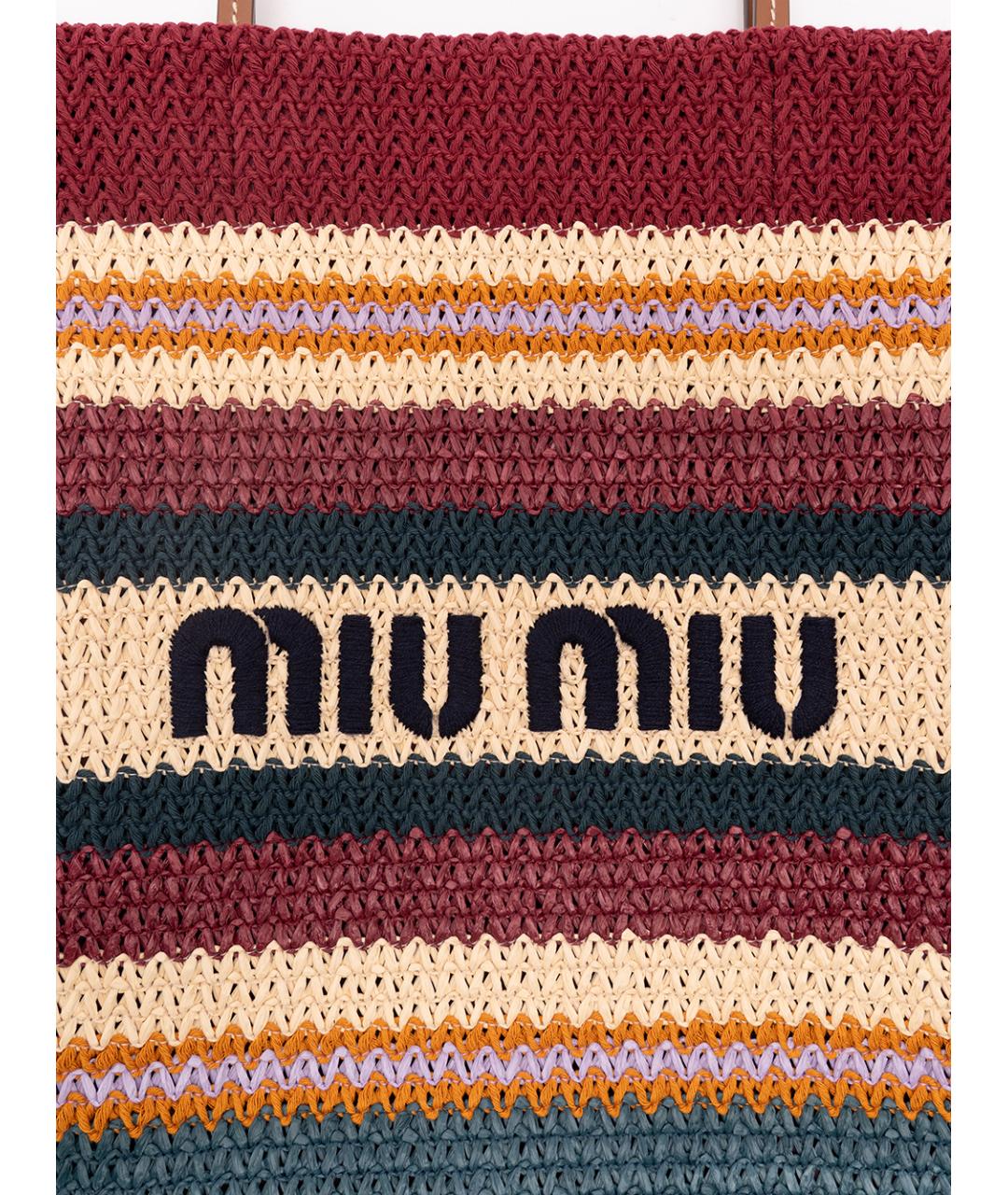 MIU MIU Мульти хлопковая сумка тоут, фото 4