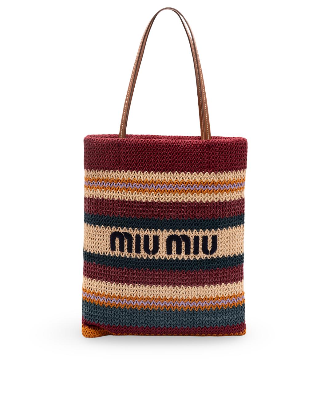 MIU MIU Мульти хлопковая сумка тоут, фото 6