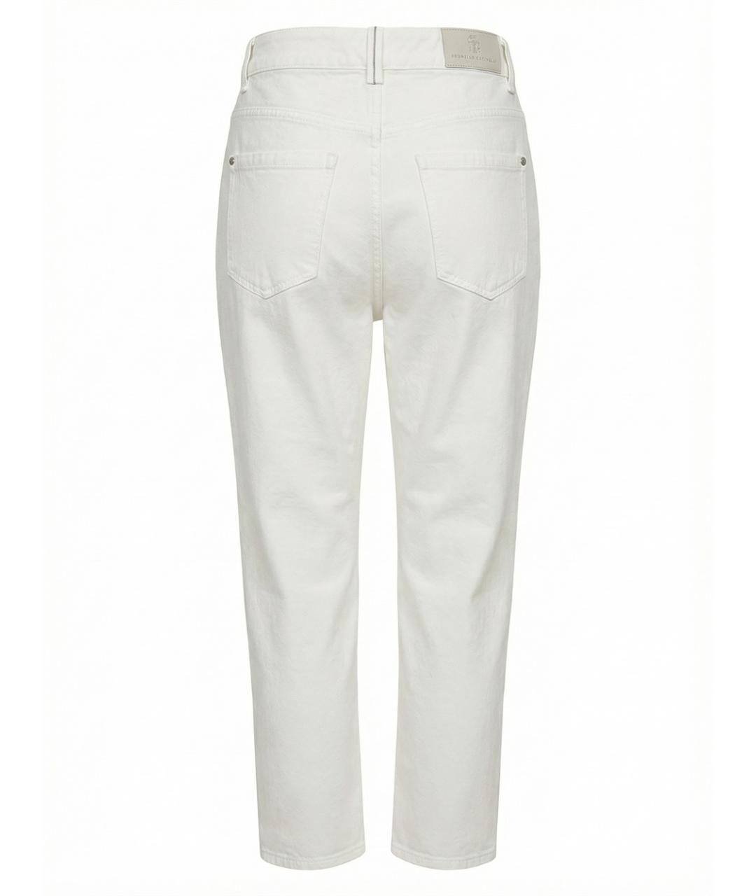 BRUNELLO CUCINELLI Хлопковые прямые джинсы, фото 2