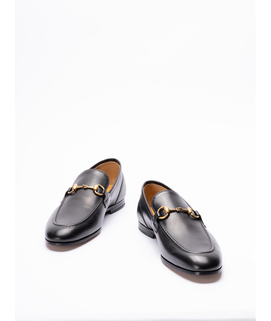 GUCCI Черные кожаные лоферы, фото 2