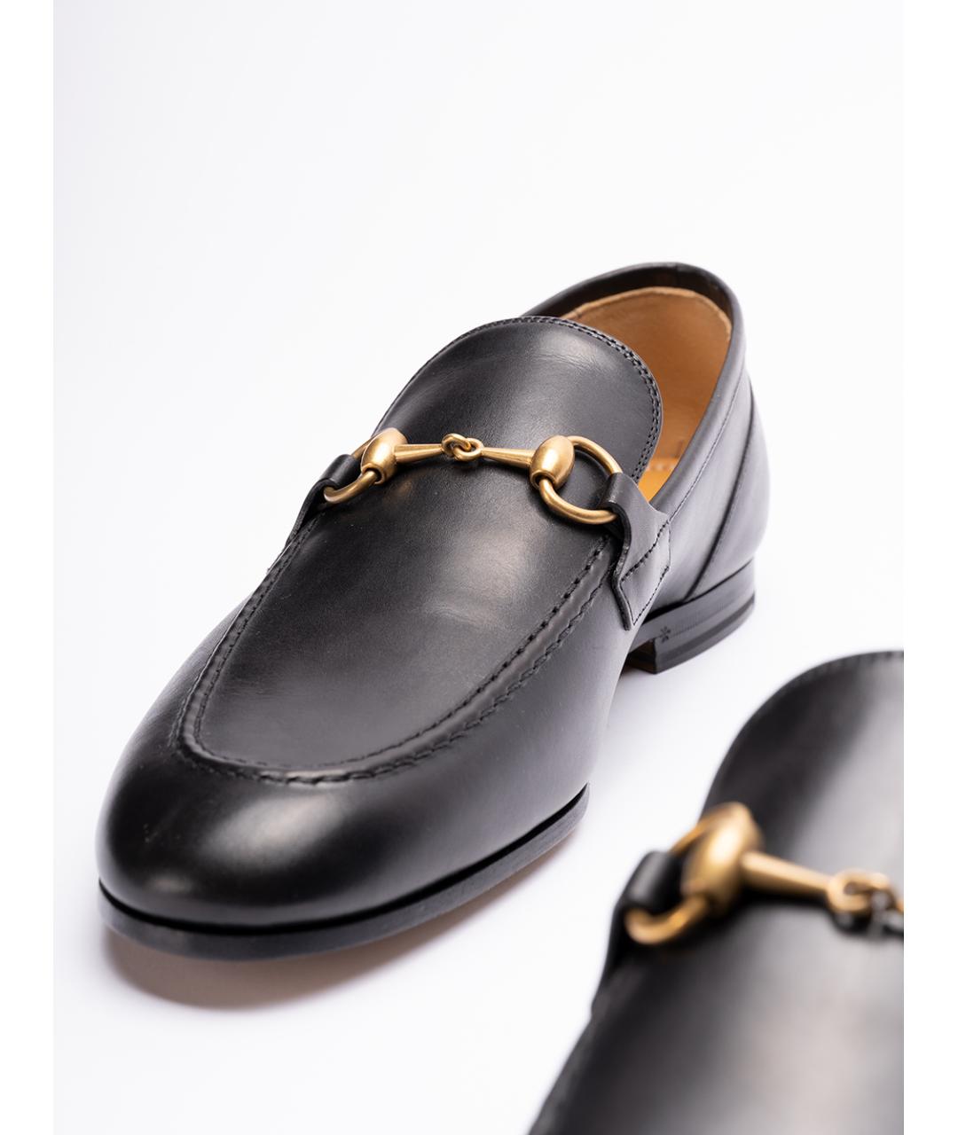 GUCCI Черные кожаные лоферы, фото 5