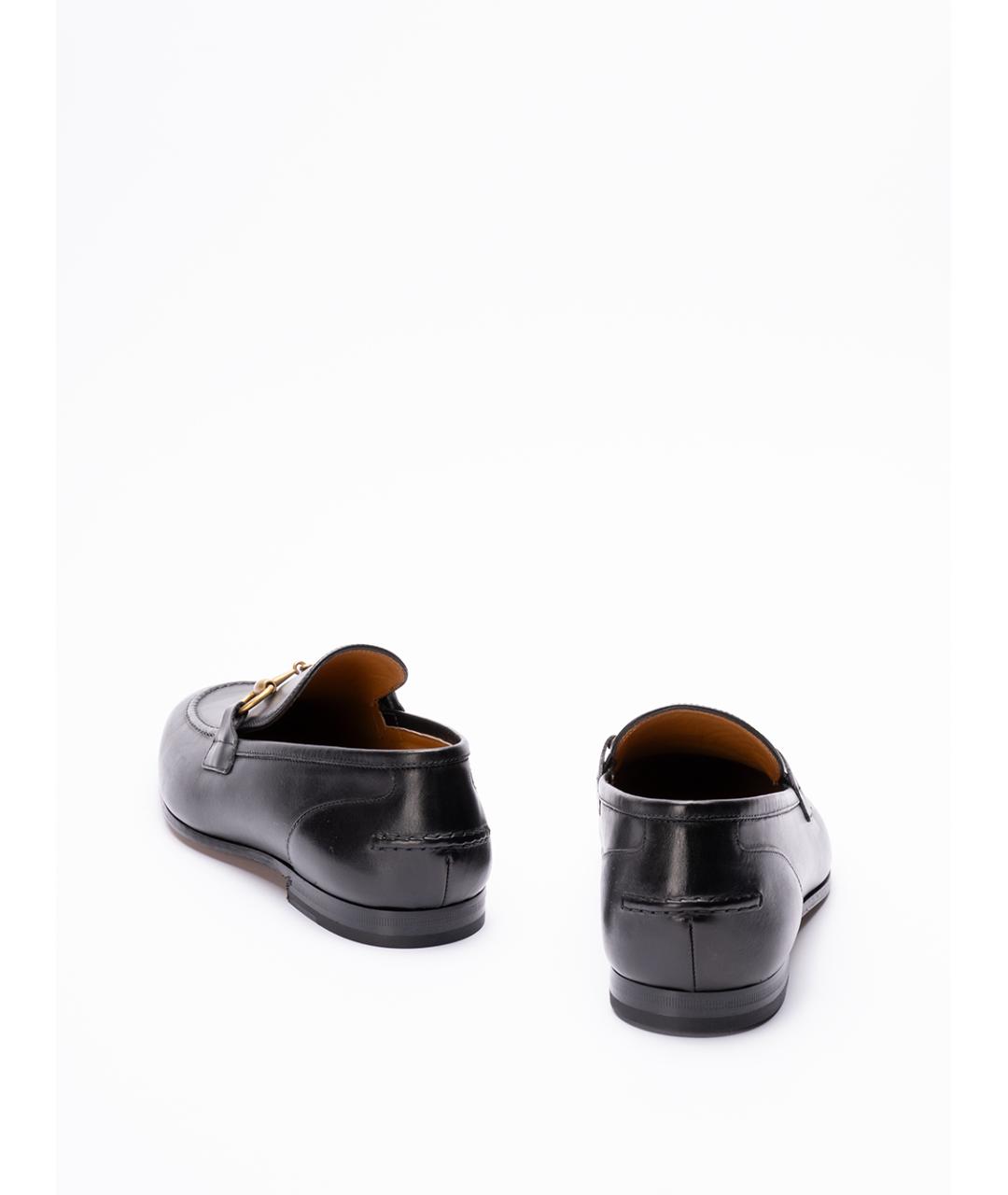 GUCCI Черные кожаные лоферы, фото 3