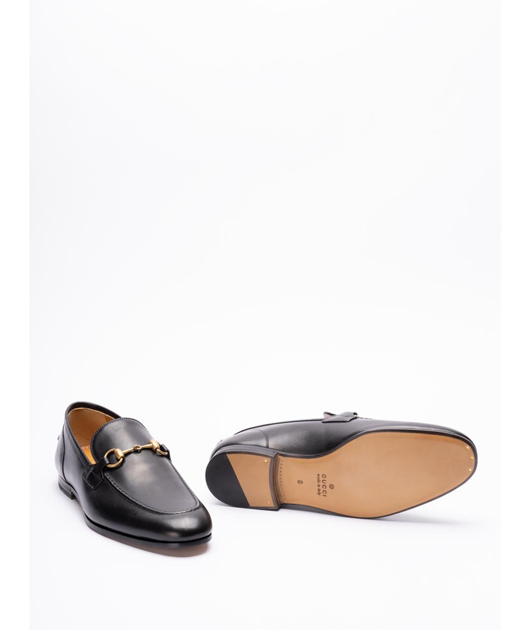 GUCCI Черные кожаные лоферы, фото 4