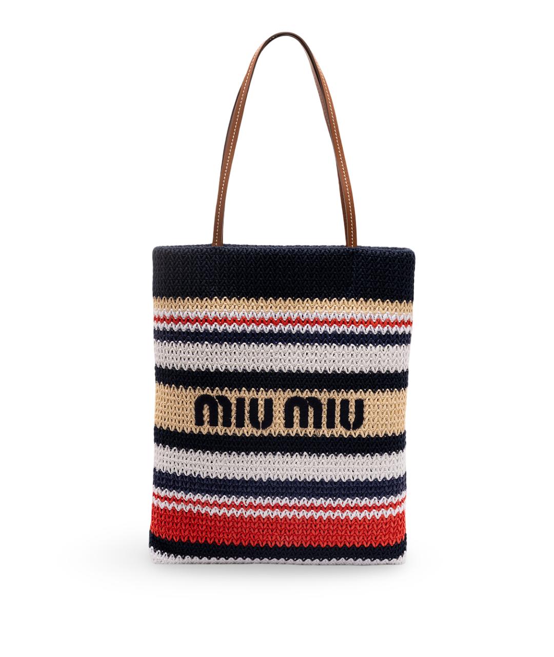 MIU MIU Мульти хлопковая сумка тоут, фото 6