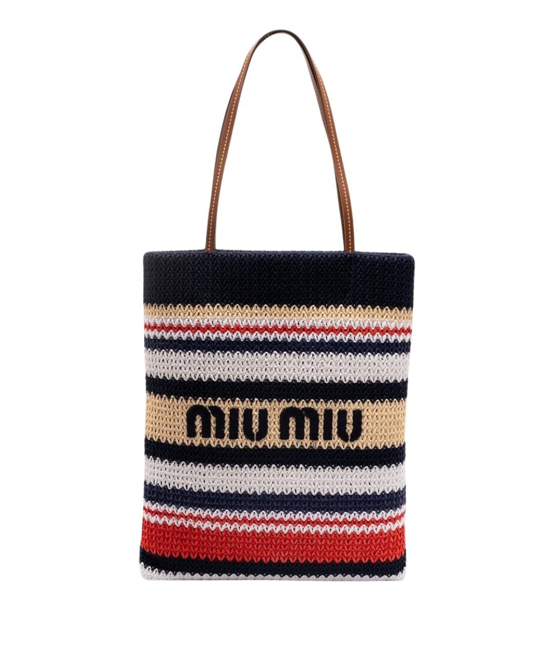 MIU MIU Мульти хлопковая сумка тоут, фото 1