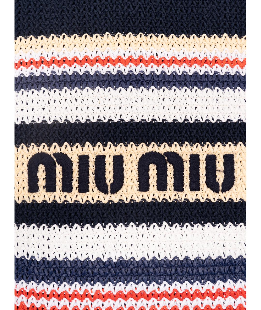 MIU MIU Мульти хлопковая сумка тоут, фото 4