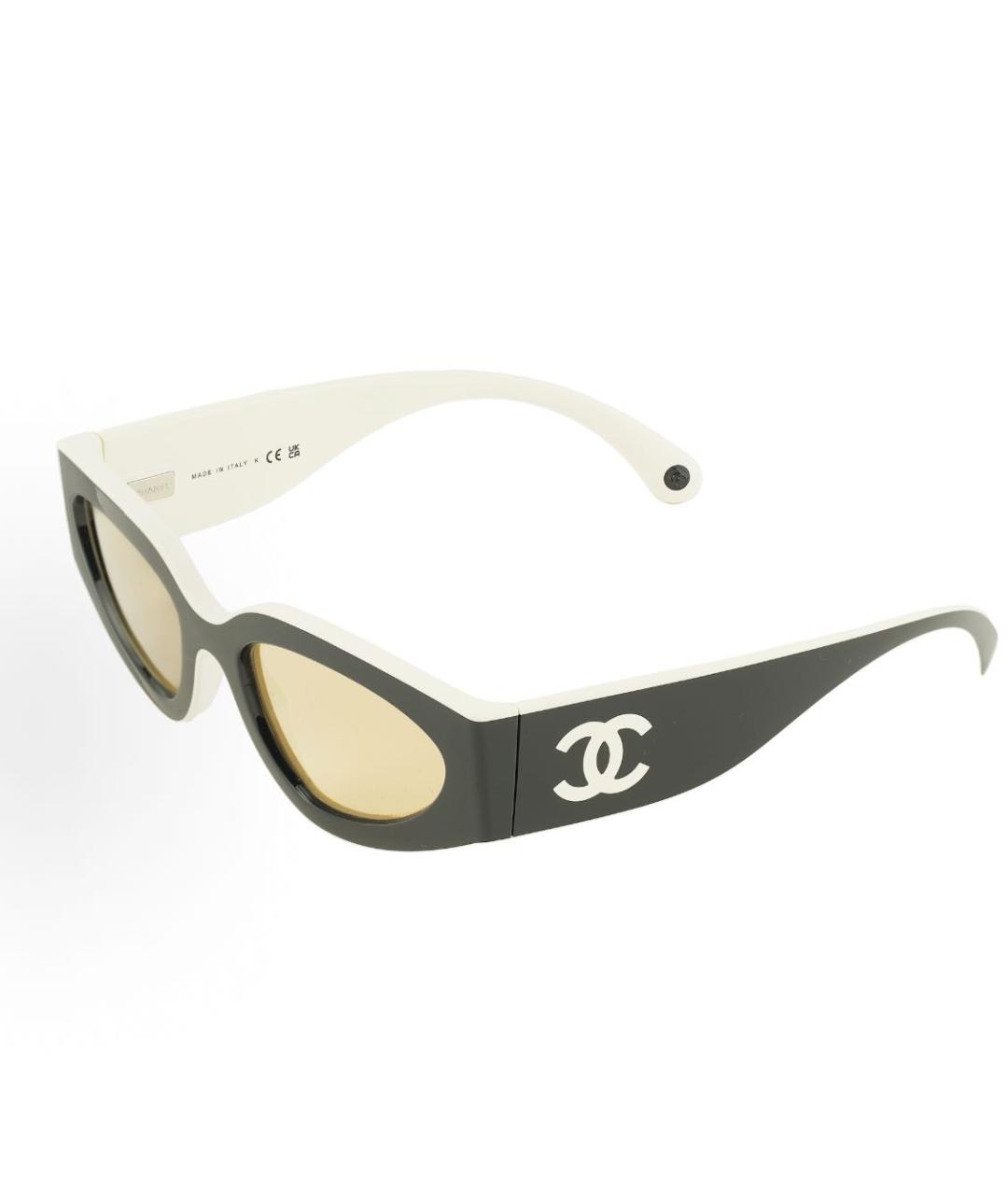 CHANEL Черные пластиковые солнцезащитные очки, фото 5