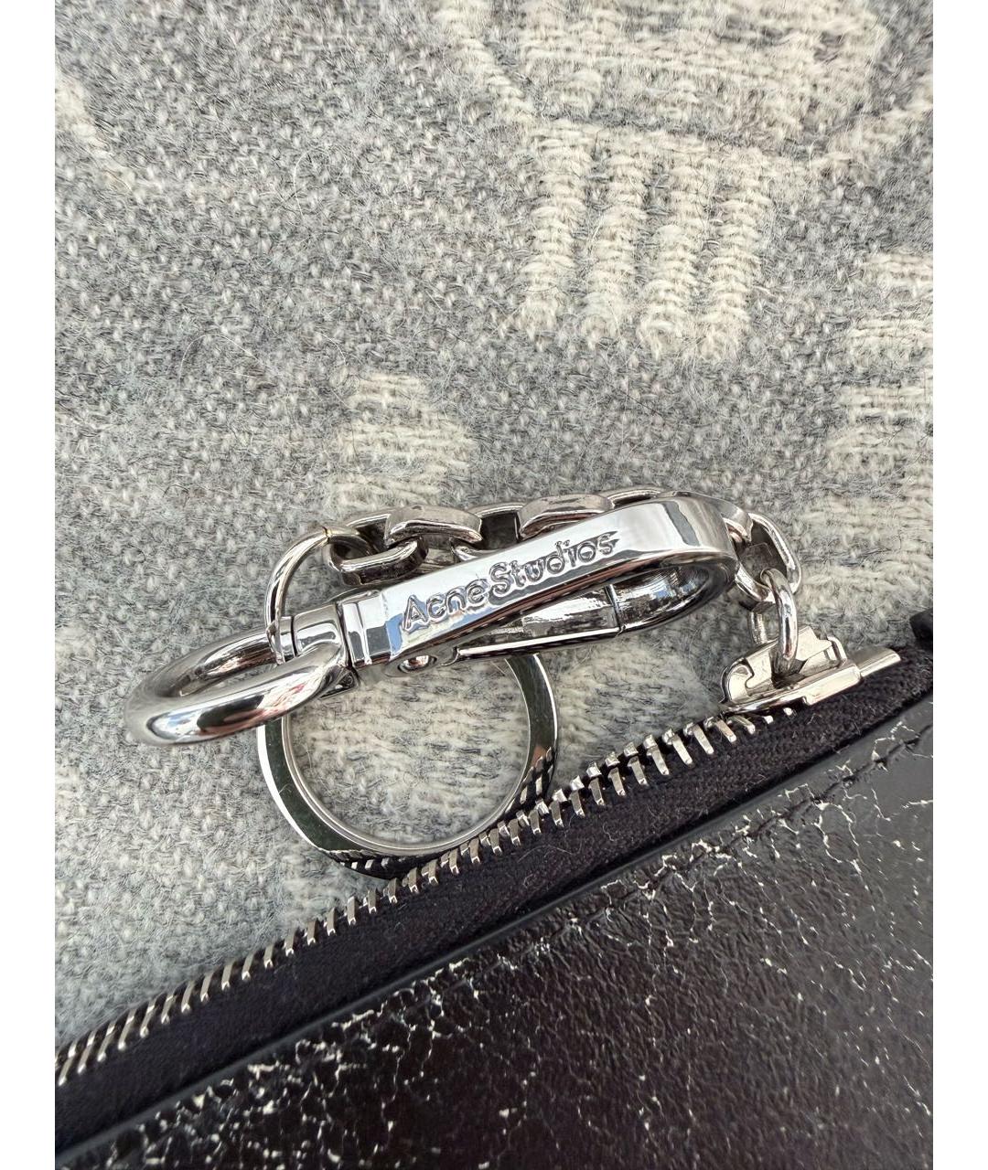 ACNE STUDIOS Черный кожаный кошелек, фото 4