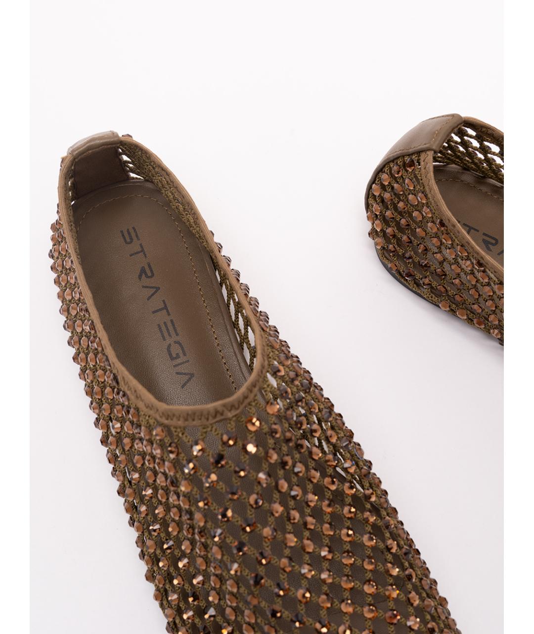 STRATEGIA Зеленые балетки, фото 5