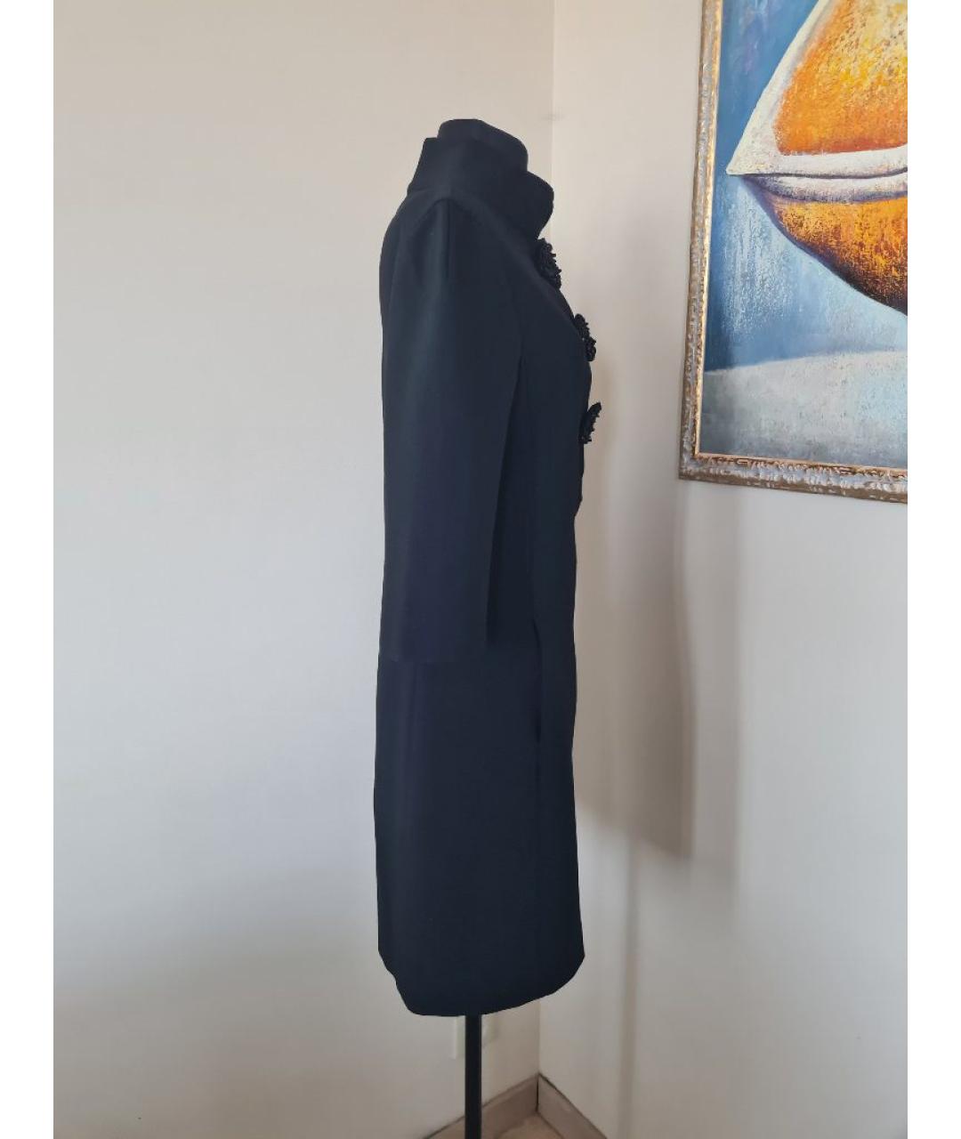 FENDI Черное шерстяное повседневное платье, фото 7