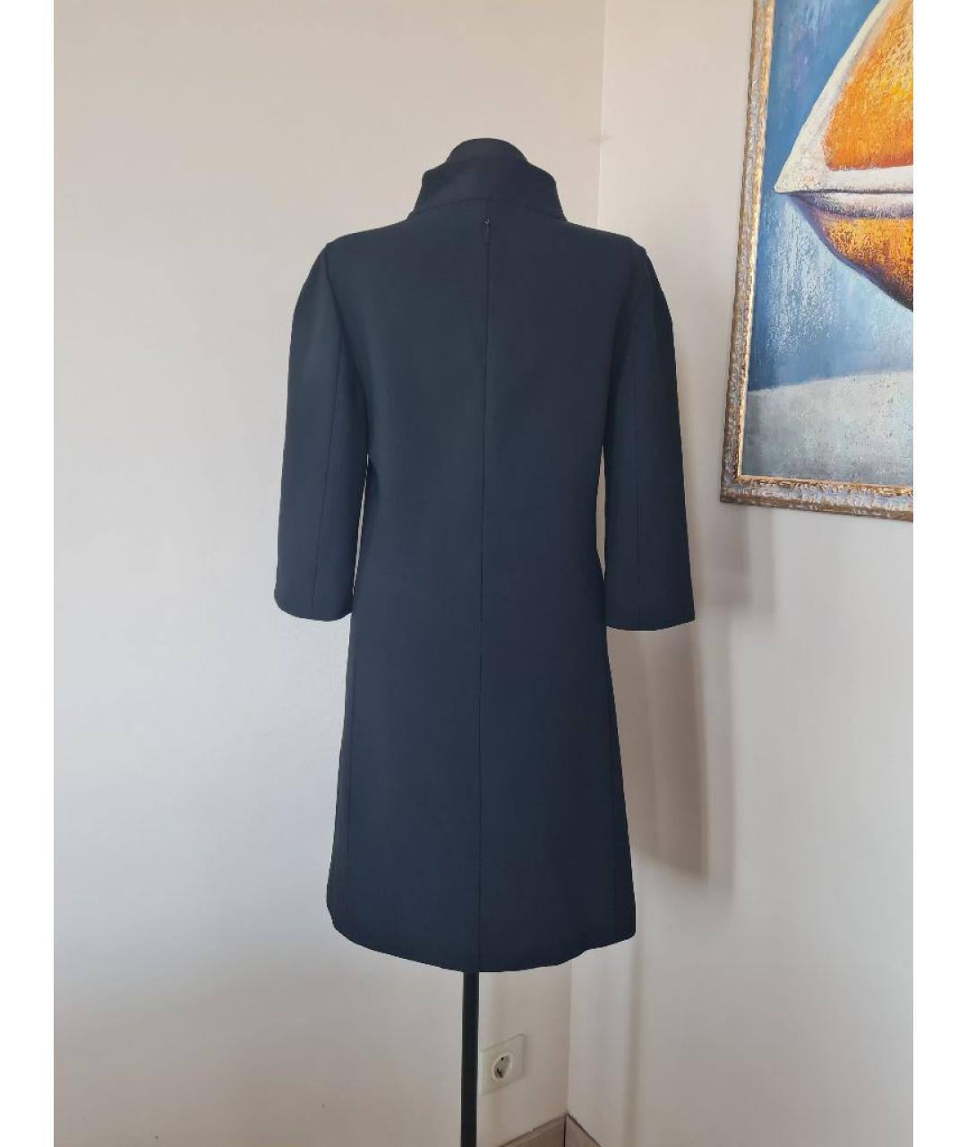 FENDI Черное шерстяное повседневное платье, фото 2