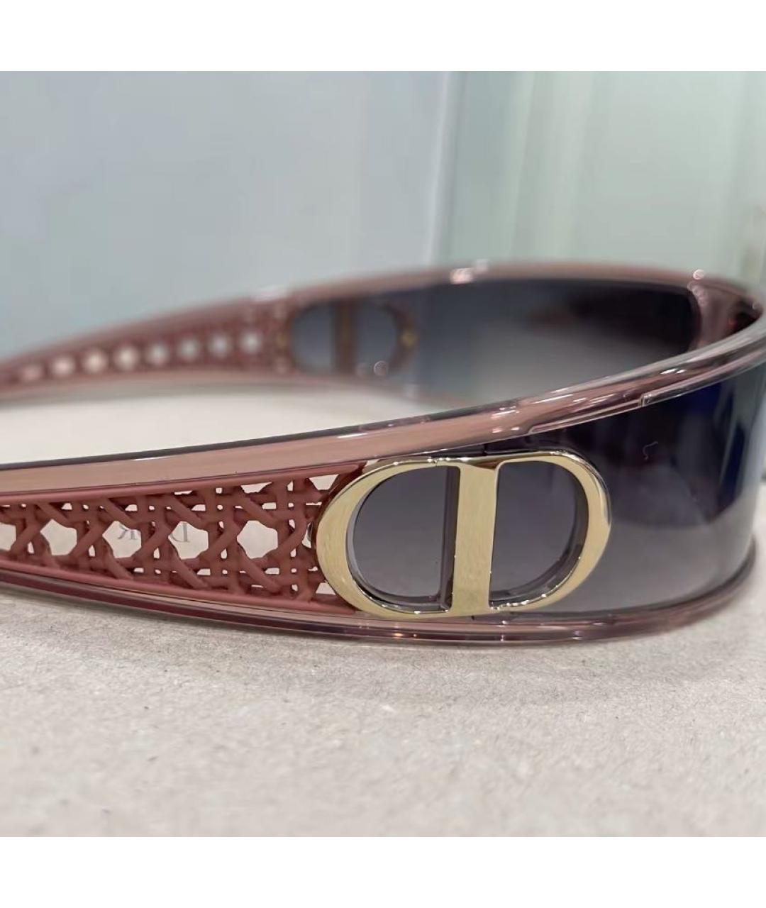 CHRISTIAN DIOR Розовые пластиковые солнцезащитные очки, фото 4