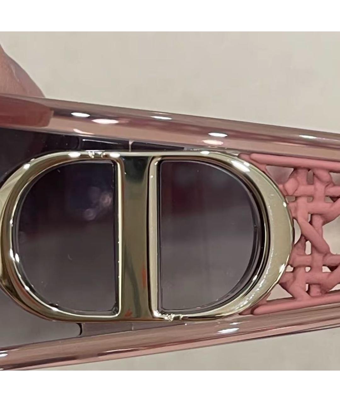 CHRISTIAN DIOR Розовые пластиковые солнцезащитные очки, фото 3