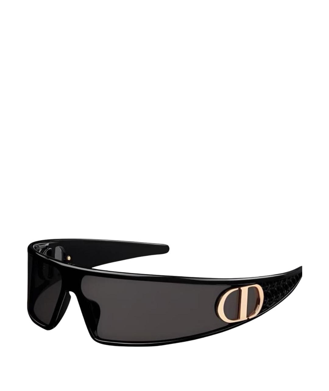 CHRISTIAN DIOR Черные пластиковые солнцезащитные очки, фото 1