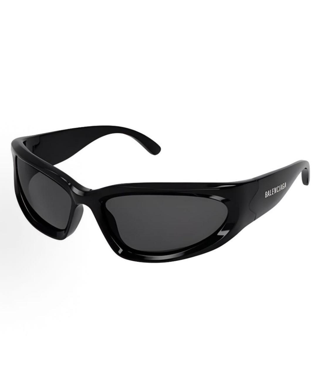 BALENCIAGA Черные пластиковые солнцезащитные очки, фото 6