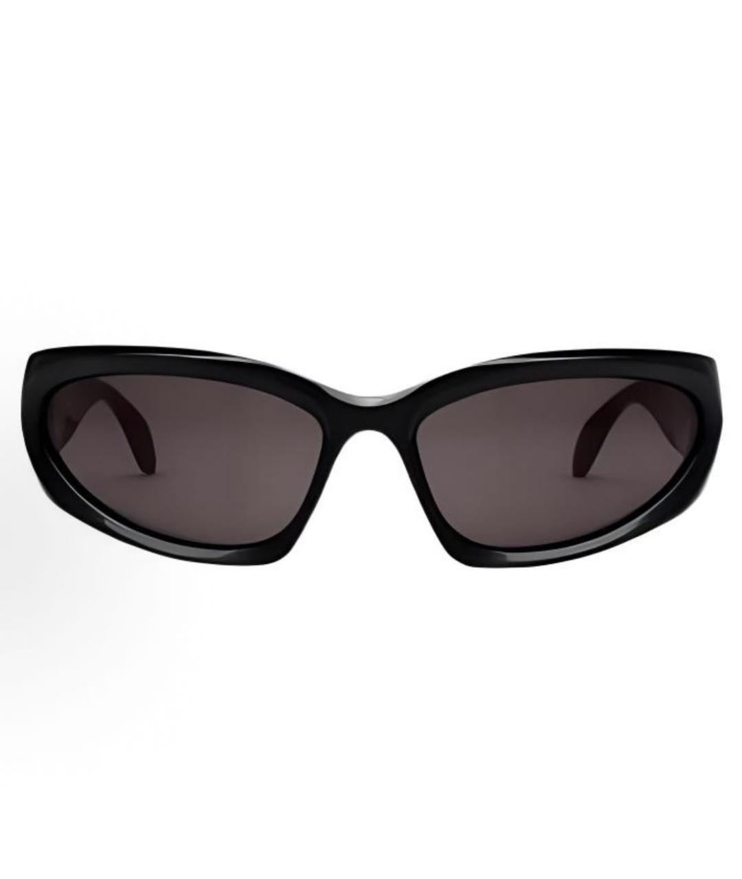 BALENCIAGA Черные пластиковые солнцезащитные очки, фото 2