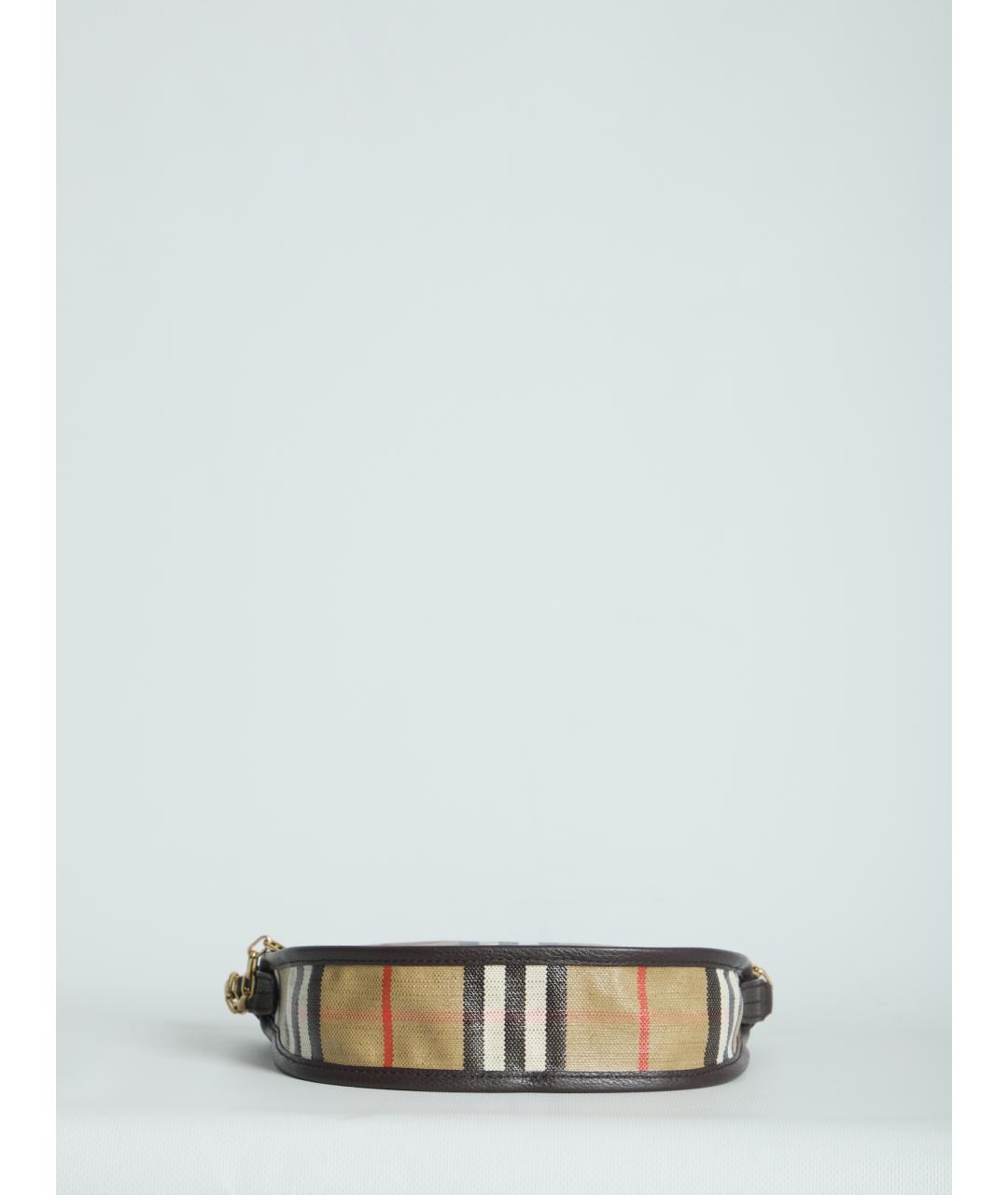 BURBERRY Бежевая хлопковая сумка через плечо, фото 3