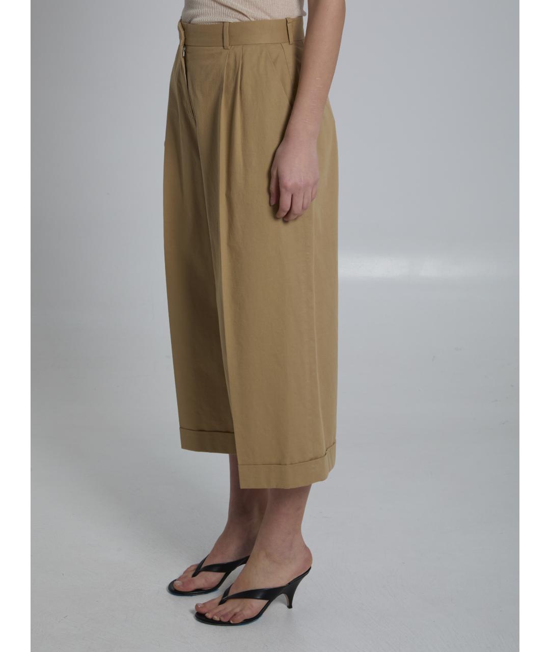 THE ROW Бежевые хлопковые кюлоты, фото 2