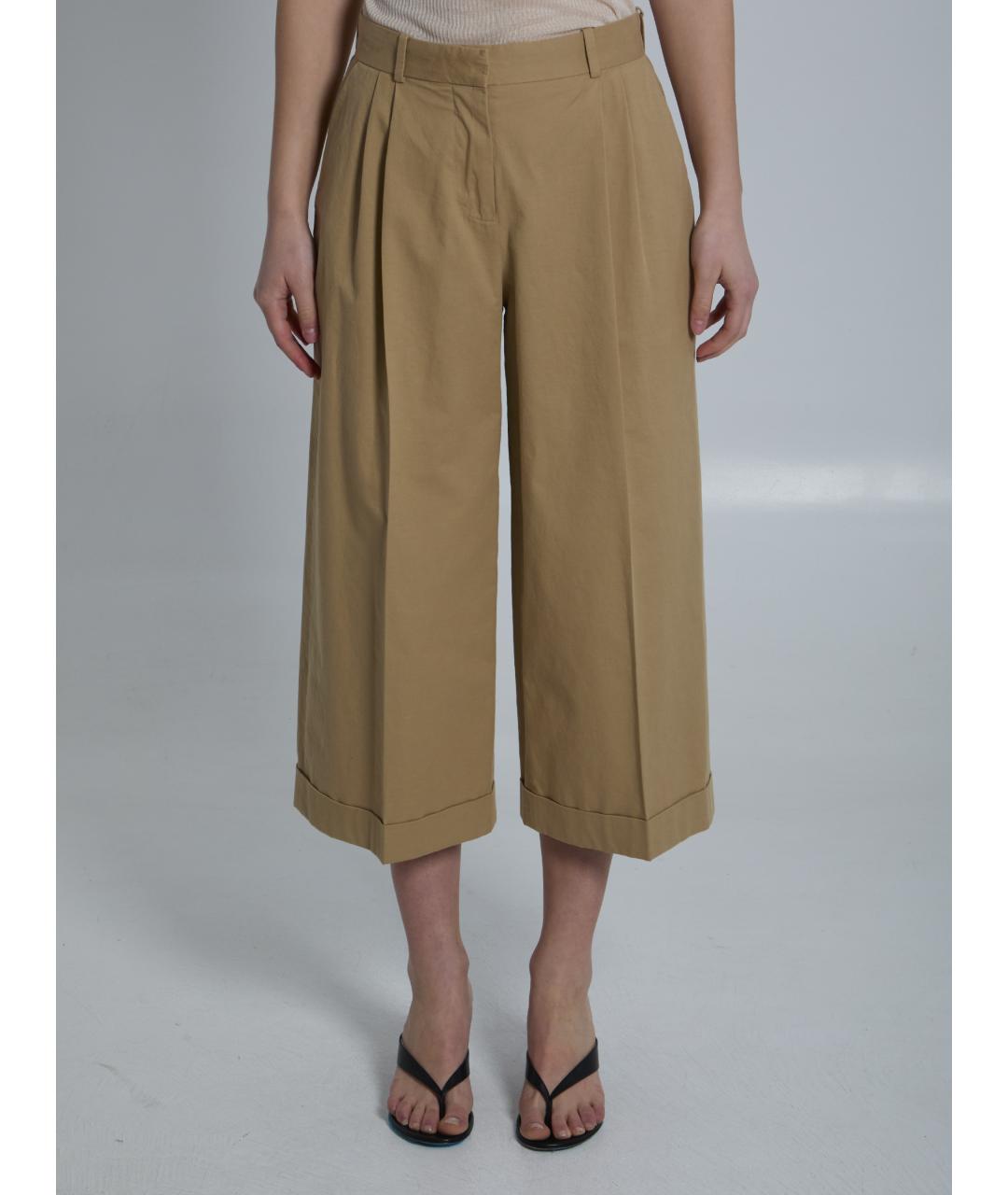 THE ROW Бежевые хлопковые кюлоты, фото 5