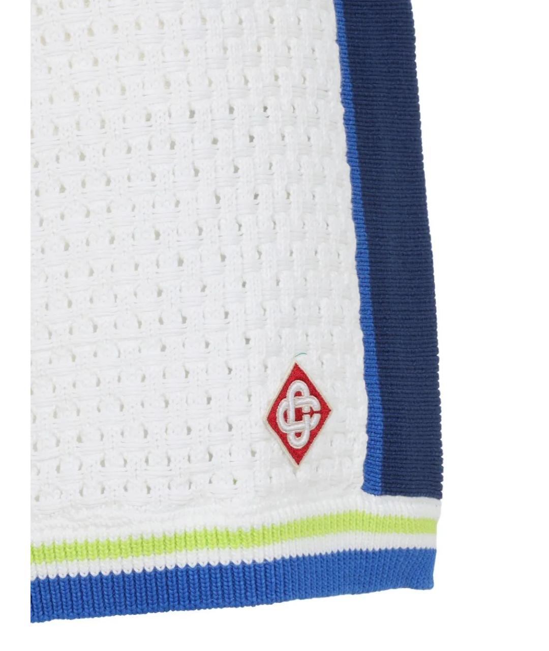 CASABLANCA Белые хлопковые шорты, фото 3