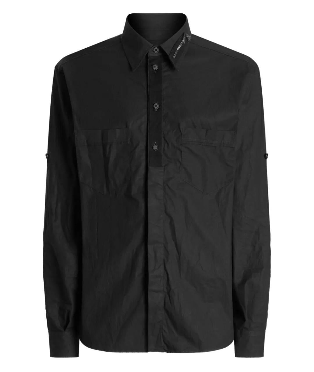 DOLCE&GABBANA Черная хлопковая кэжуал рубашка, фото 1