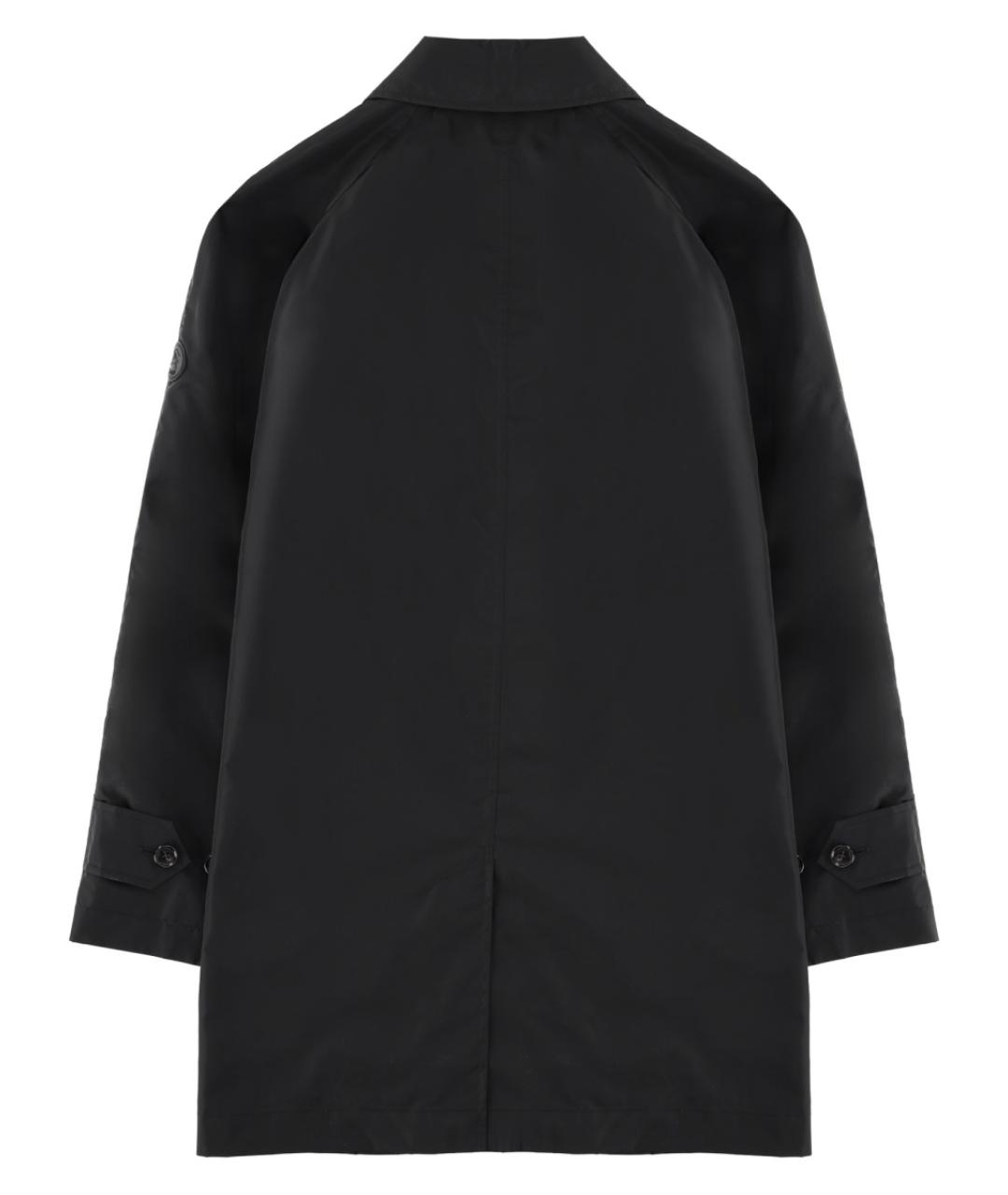 BURBERRY Черное полиамидовое пальто, фото 2