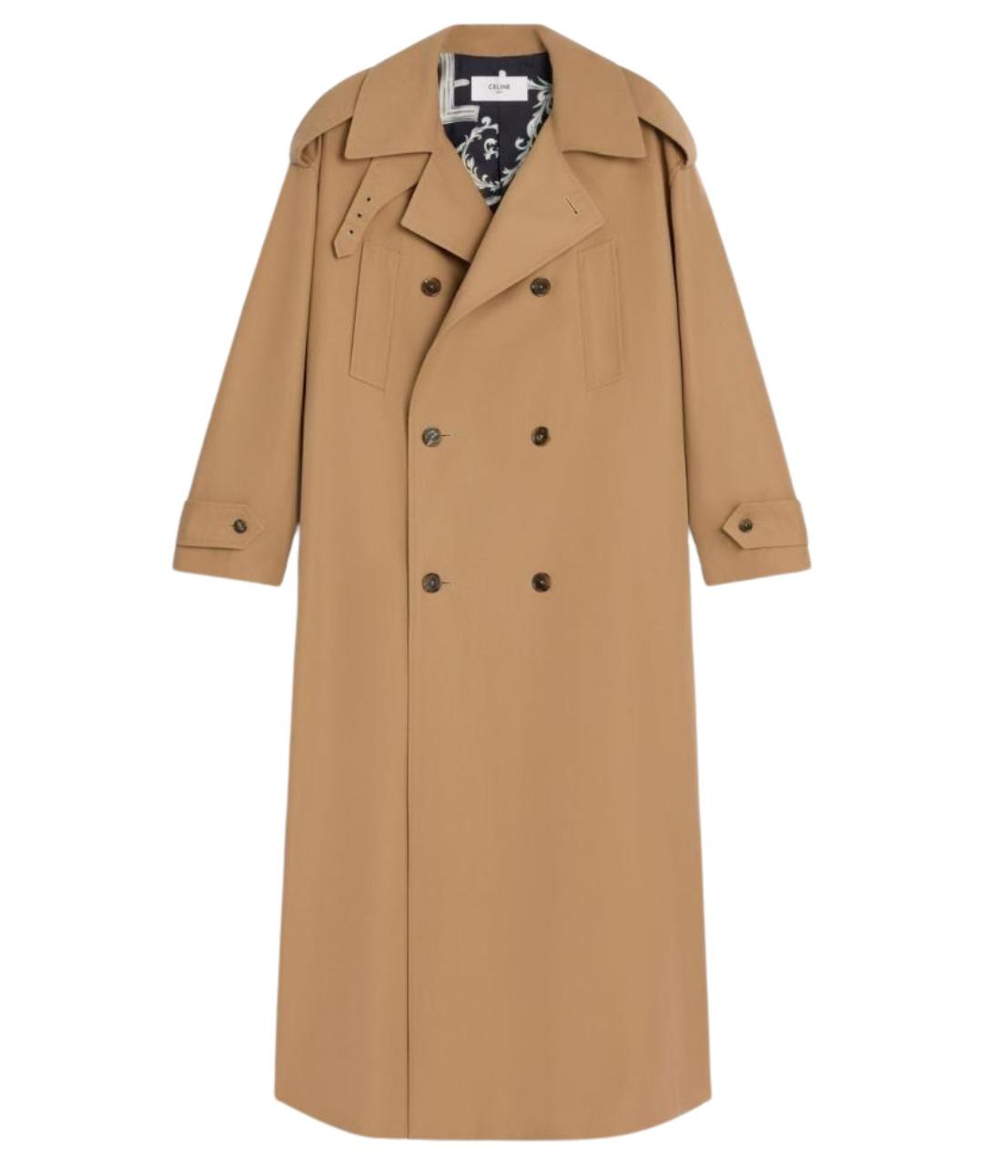 CELINE Бежевое шерстяное пальто, фото 1