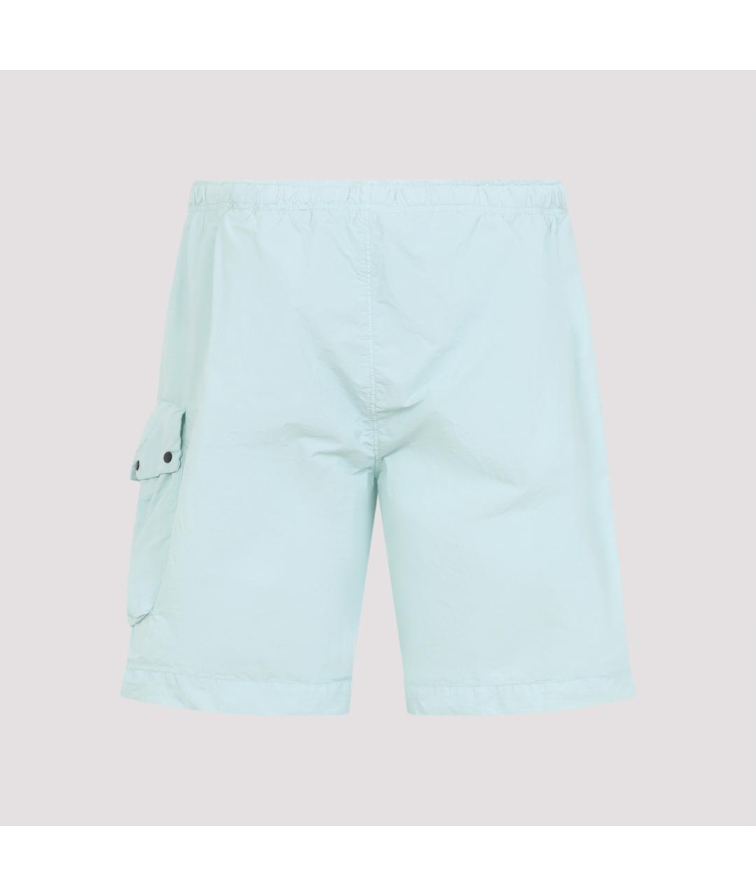 CP COMPANY Синие полиамидовые шорты, фото 2