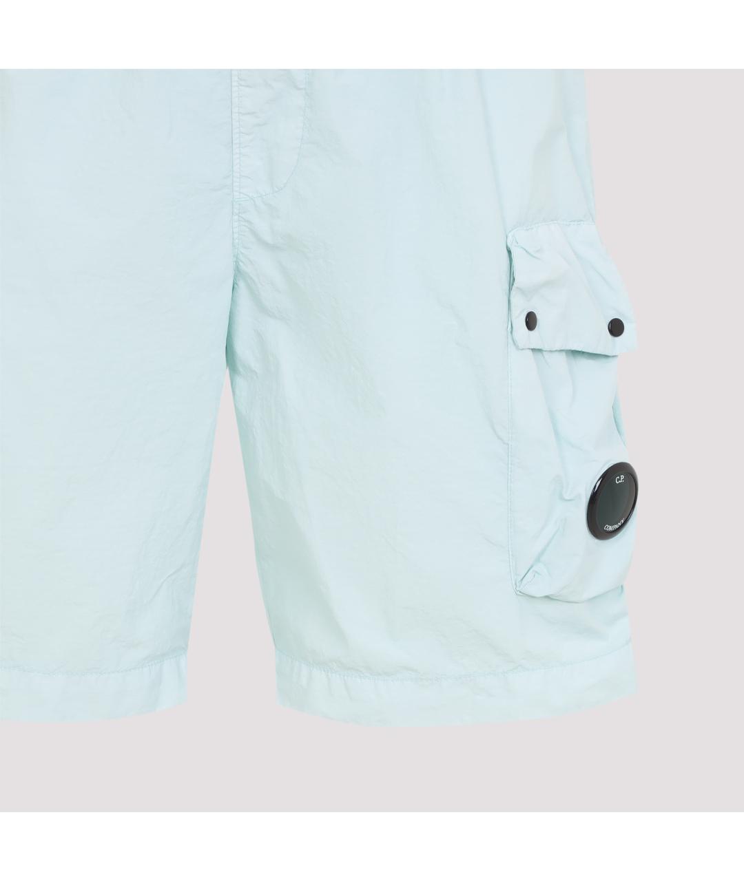 CP COMPANY Синие полиамидовые шорты, фото 3