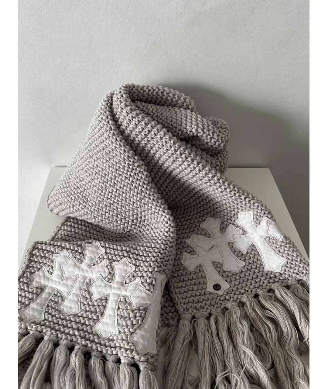 CHROME HEARTS Кашемировый шарф, фото 5