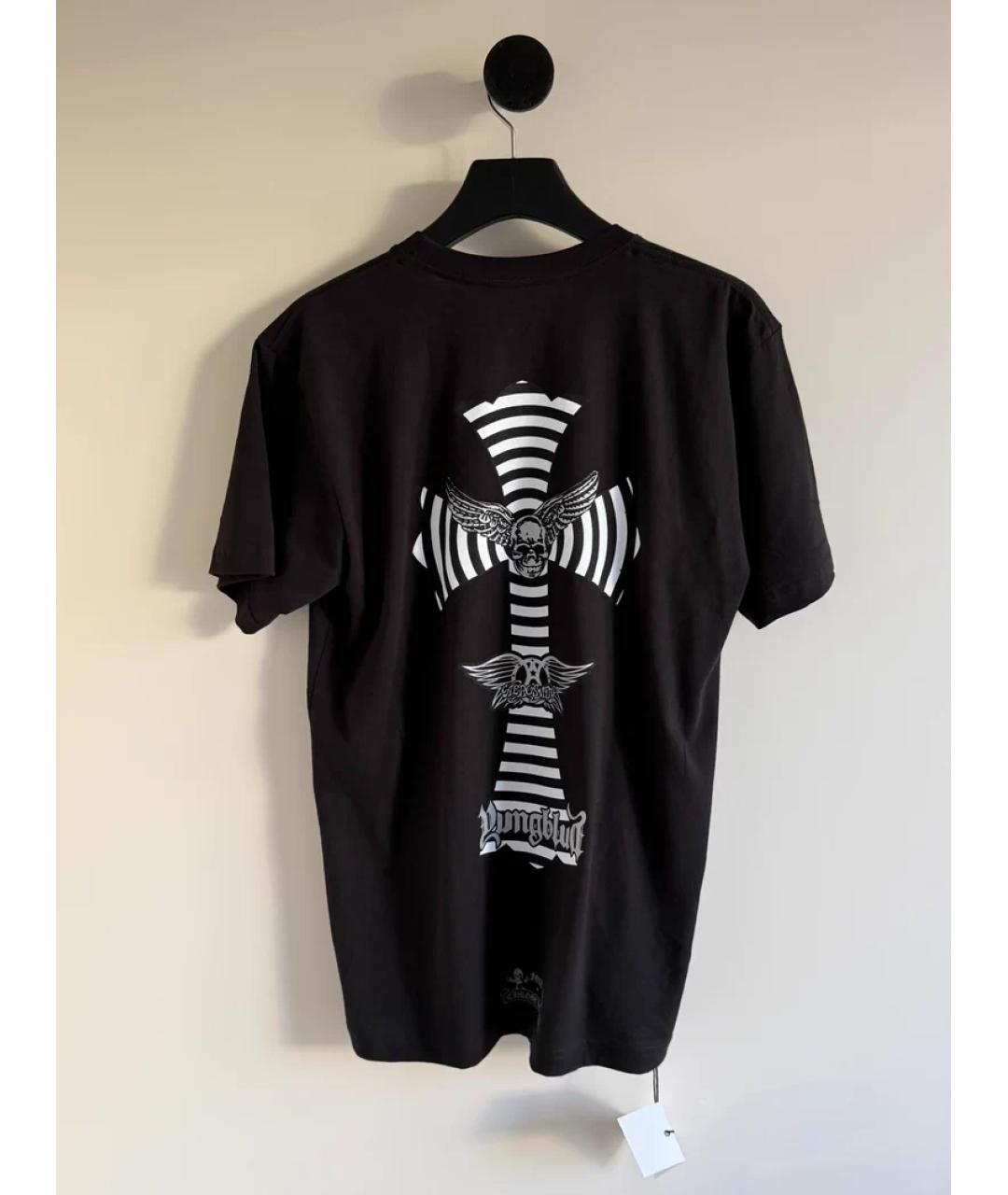 CHROME HEARTS Черная хлопковая футболка, фото 3